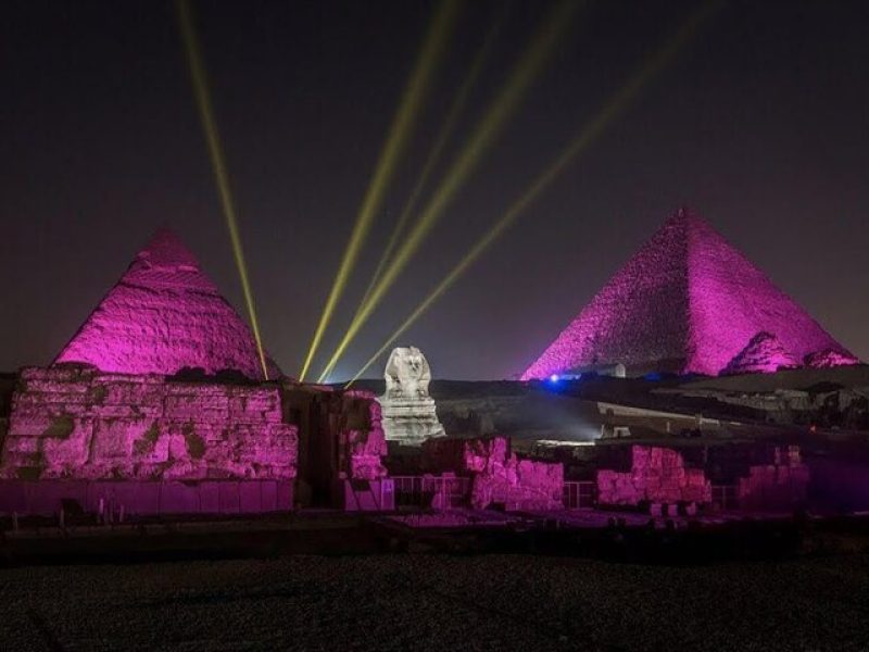 Sound and Light Show at the Pyramids with Dinner